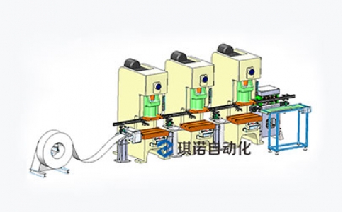 多沖床連桿式機(jī)械手_沖床組合自動(dòng)化生產(chǎn)線